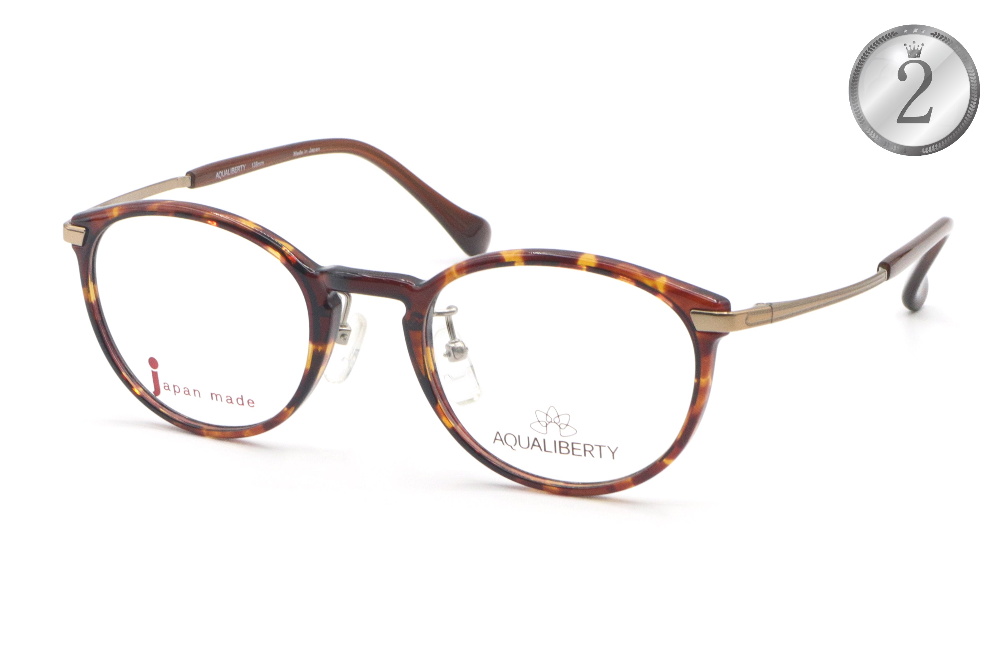 鯖江製】AQUALIBERTY(アクアリバティ) AQ 22513-DAデミアンバー 鯖江製】AQUALIBERTY(アクアリバティ) AQ 22513-DAデミアンバー