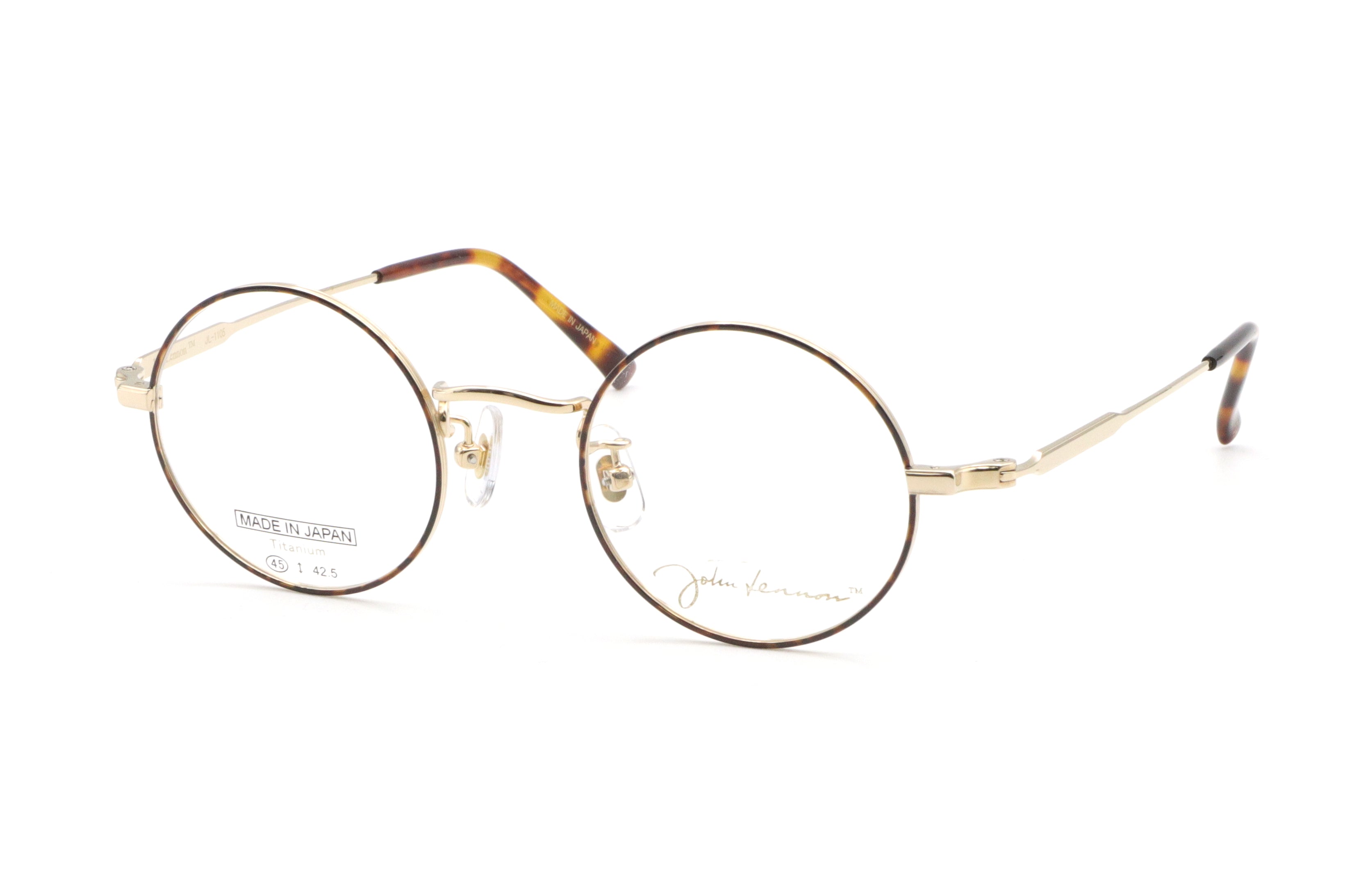 鯖江製】John Lennon(ジョンレノン) JL 1105-1ブラウン/ゴールド(45