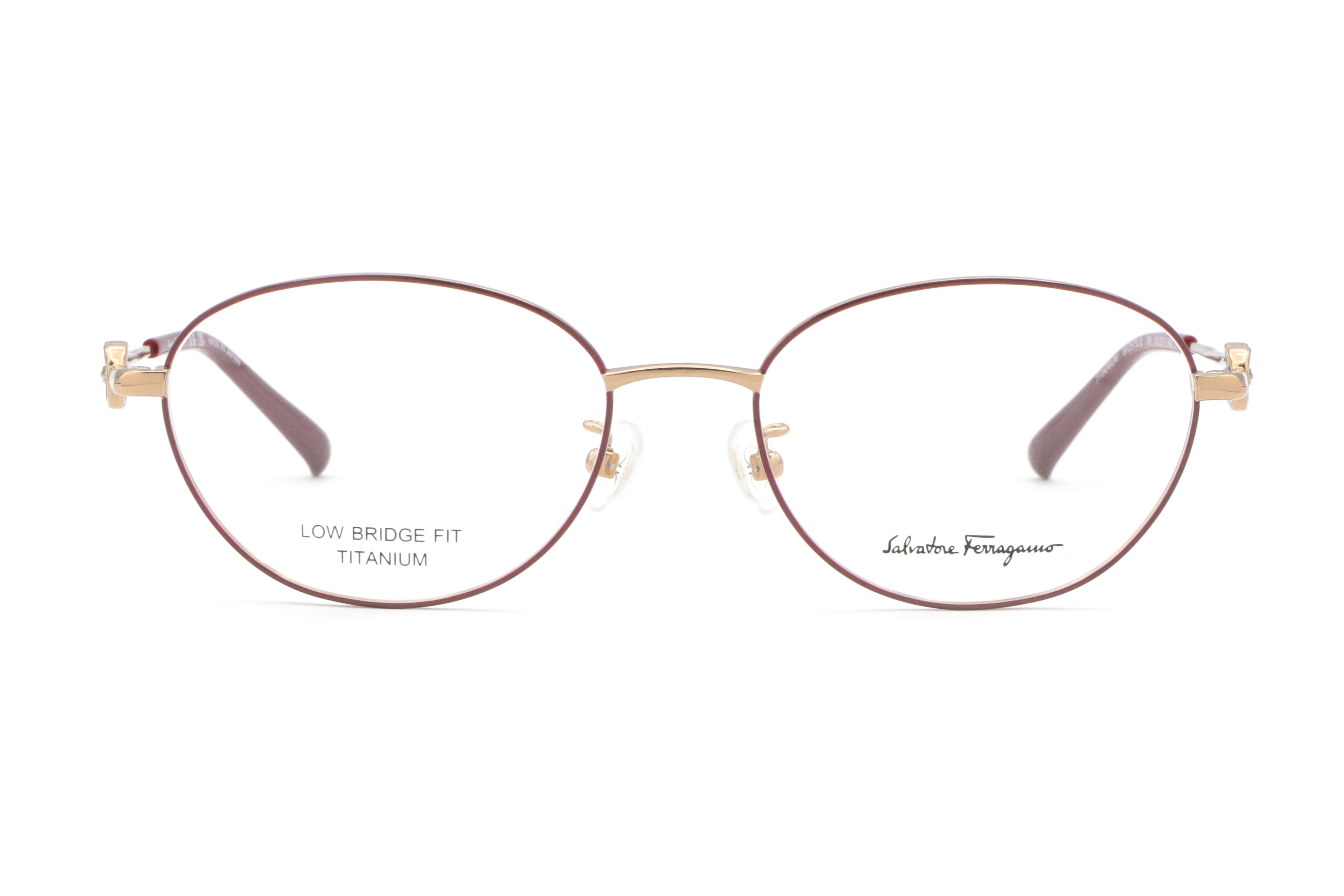 鯖江製】Ferragamo(フェラガモ) SF 2575LB-706レッド/ゴールド(53