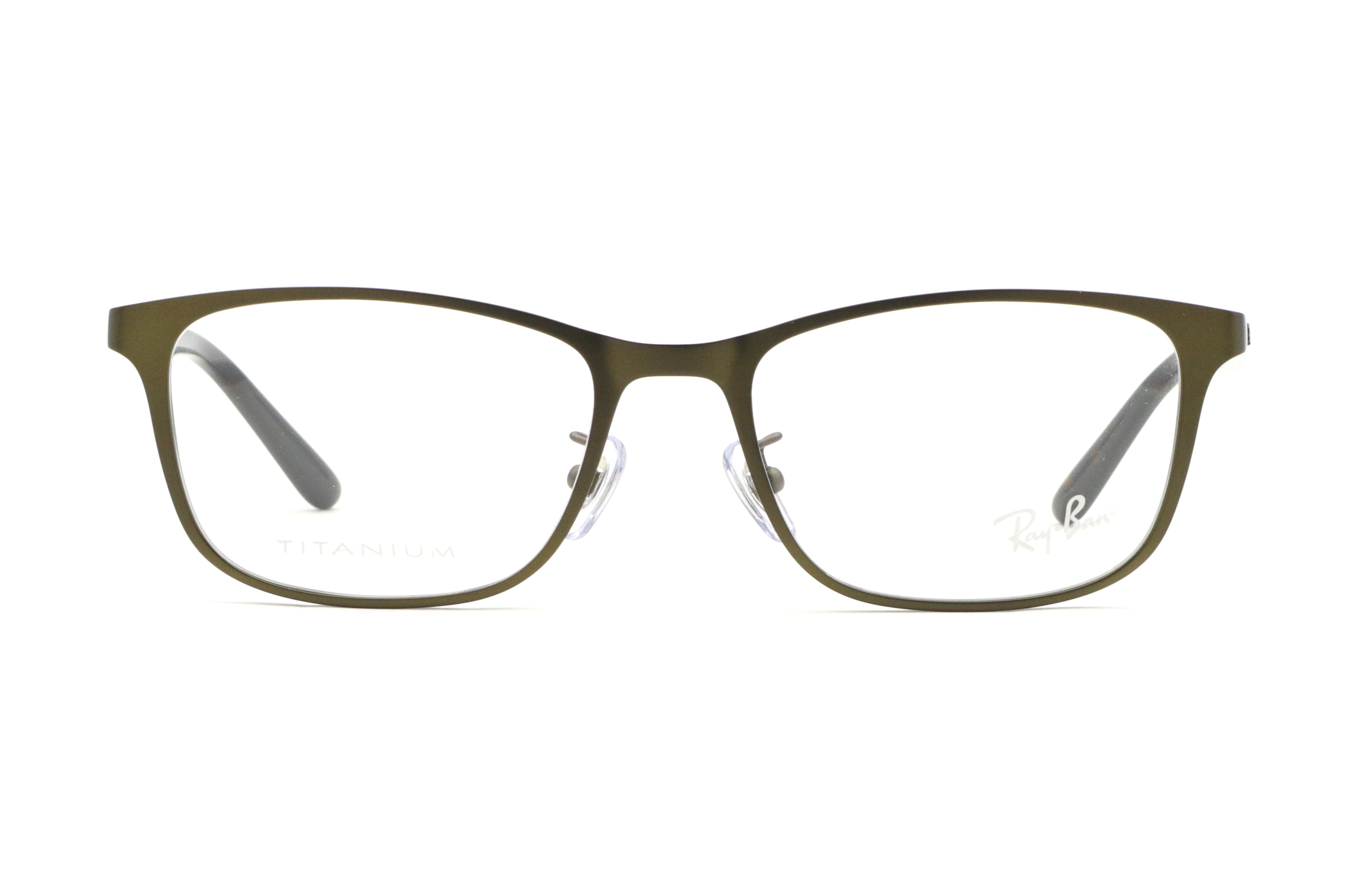 RayBan メガネフレーム RX8773D 1243 【ホワイト】 🏉 53mm ダークブラウン