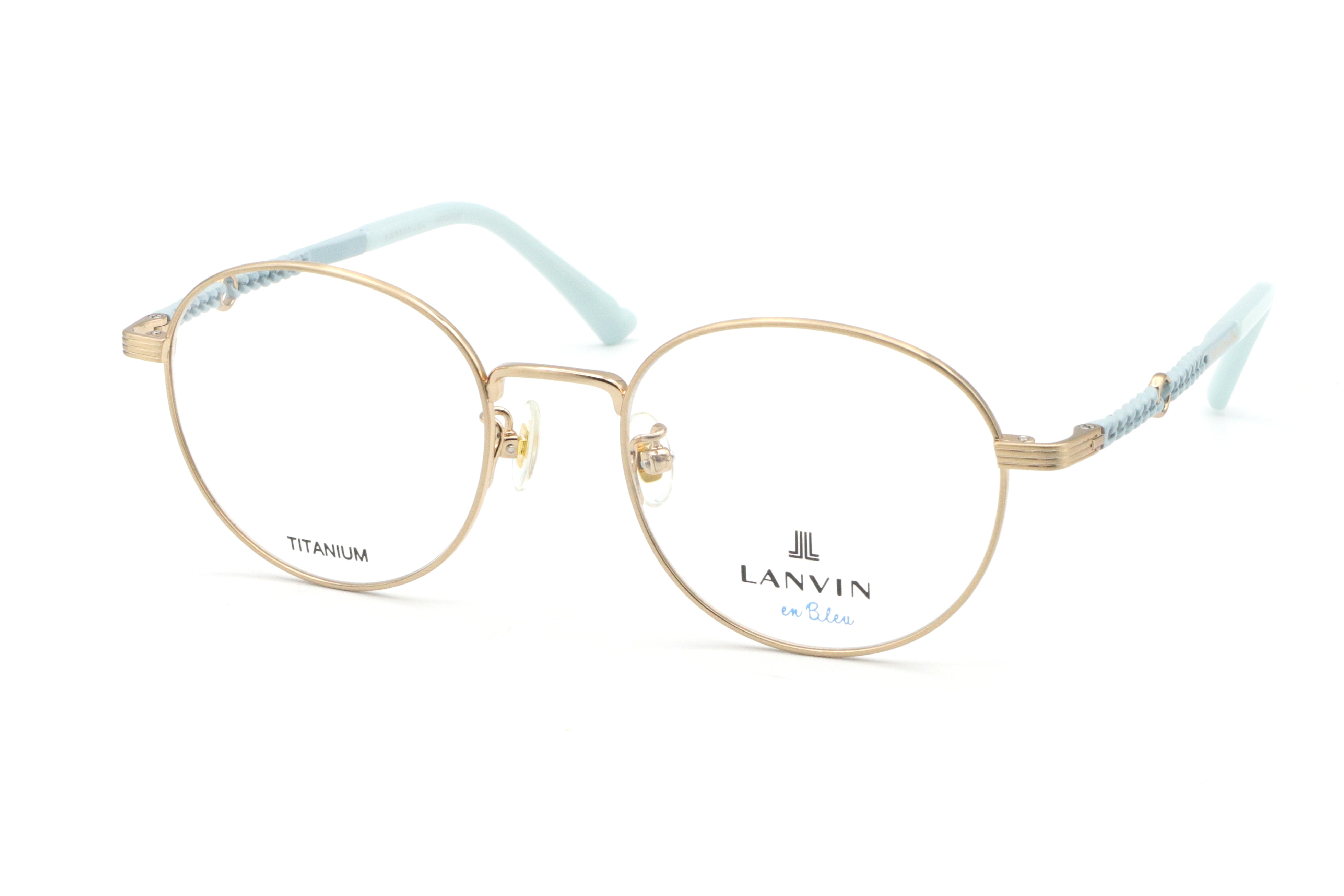 LANVIN en Bleu(ランバンオンブルー) VLB 017J-0K3Wゴールド/ブルー(50