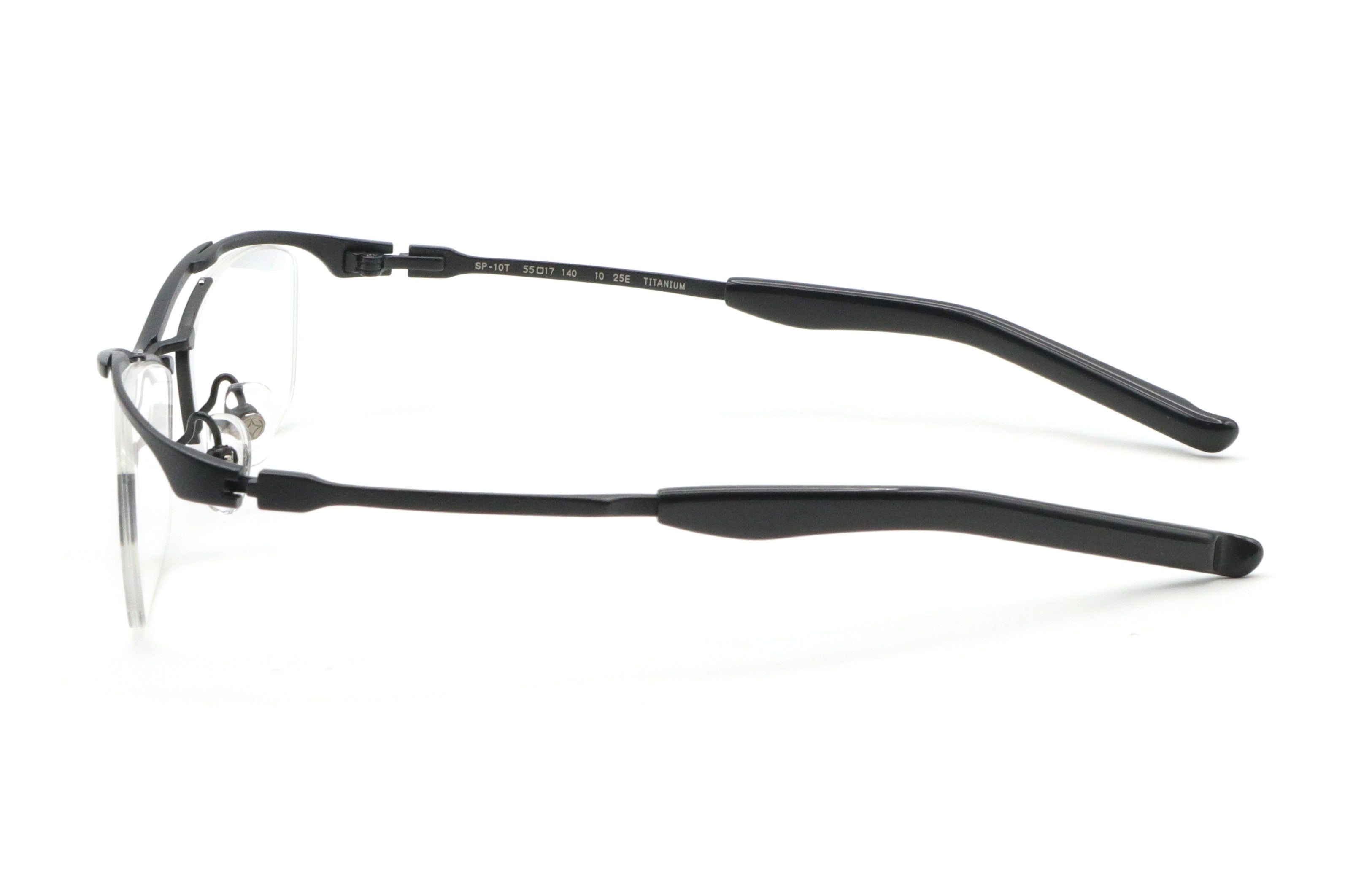 999.9 メガネ　度入り　ST-10T 999.9(フォーナインズ) SP-10T-10ブラストブラック(55) – 武田メガネ