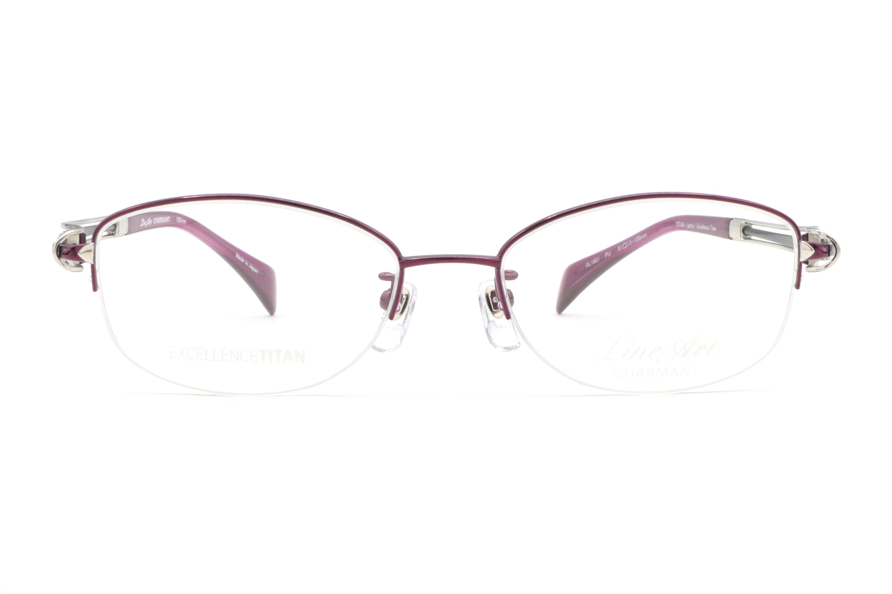 ロビン ガネーシャ 線画 アート 白フレーム Line Art(ラインアート) XL 1601-PUパープル(51) – 武田メガネ