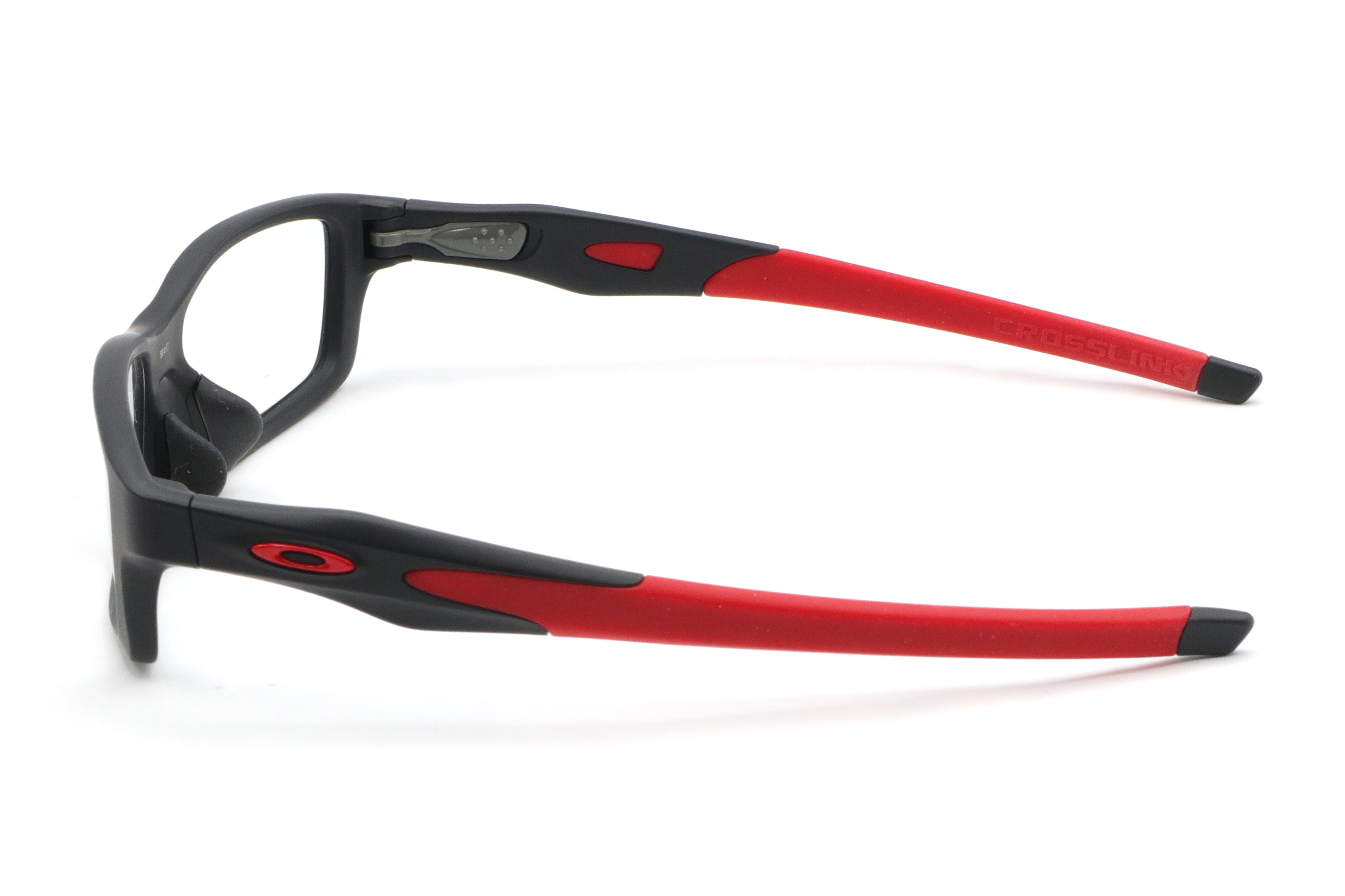 オークリー Oakley クロスリンク スポーツメガネ ブラック/レッド OAKLEY CROSSLINK(オークリークロスリンク) OX 8118-04サテン