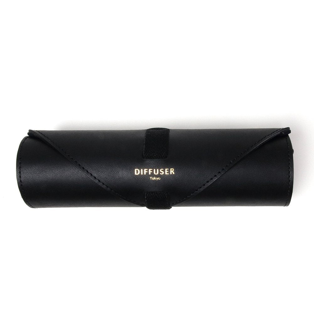 DIFFUSER(ディフューザー) SG1109A OIL LEATHER ROLL EYEWEAR CASE ブラック