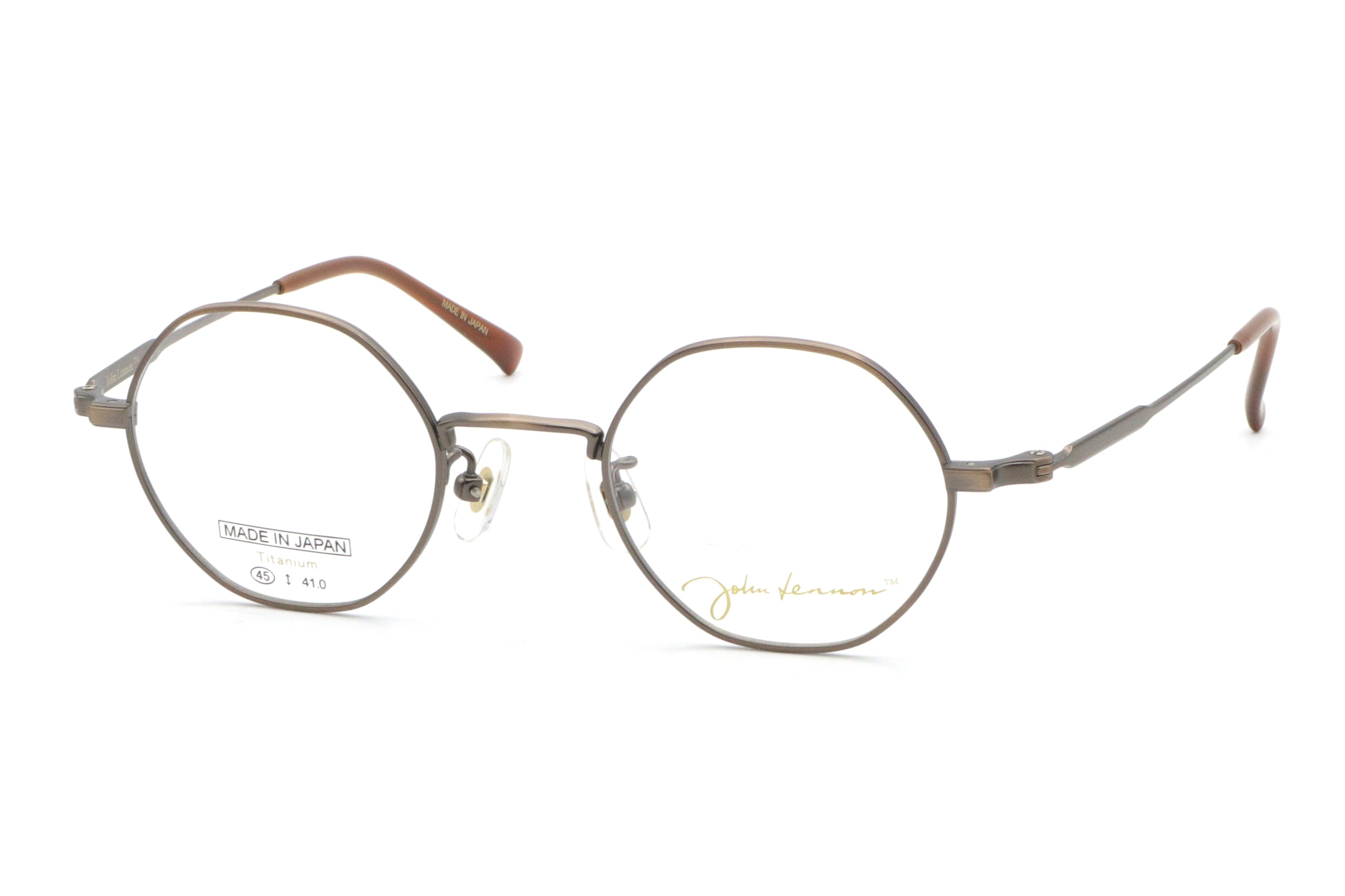 【鯖江製】John Lennon(ジョンレノン) JL 1102-2ブラウン(45)