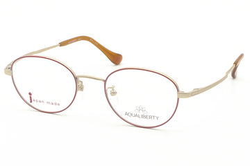 【鯖江製】AQUALIBERTY(アクアリバティ) AQ 22511-WIワイン/ゴールド(47)