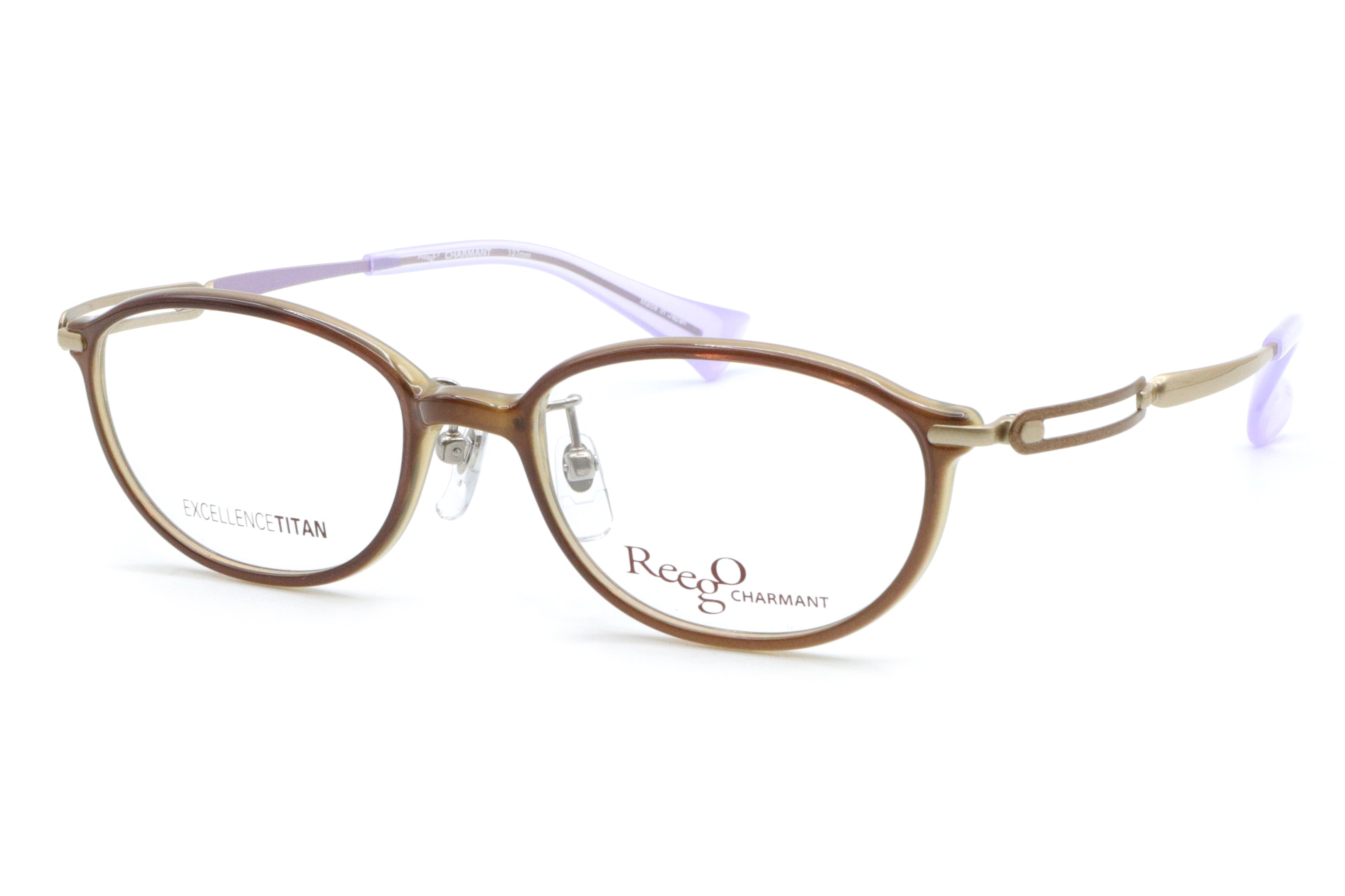 鯖江製　REEGO リーゴ　XW 4034 鯖江製】Reego(リーゴ) XW 4034-LBライトブラウン(51) – 武田メガネ