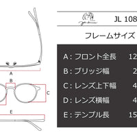 【鯖江製】John Lennon(ジョンレノン) JL 1085-4アンティークグレー(44)