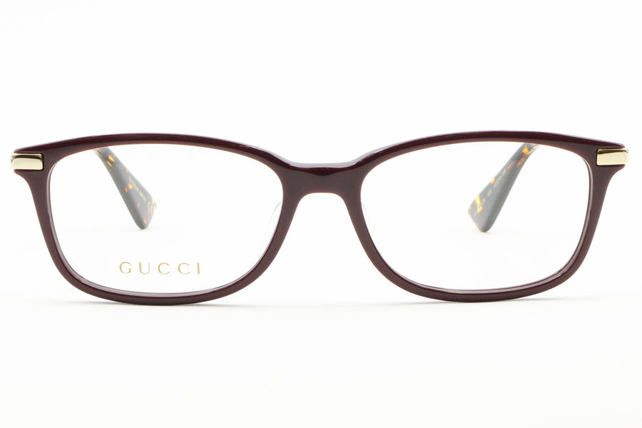 【鯖江製】GUCCI(グッチ) GG 0112OA-005ワイン/ゴールド(53)