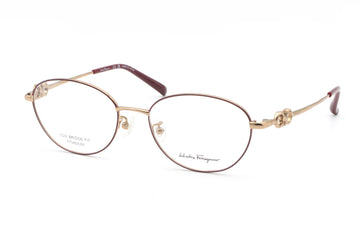 【鯖江製】Ferragamo(フェラガモ) SF 2575LB-706レッド/ゴールド(53)