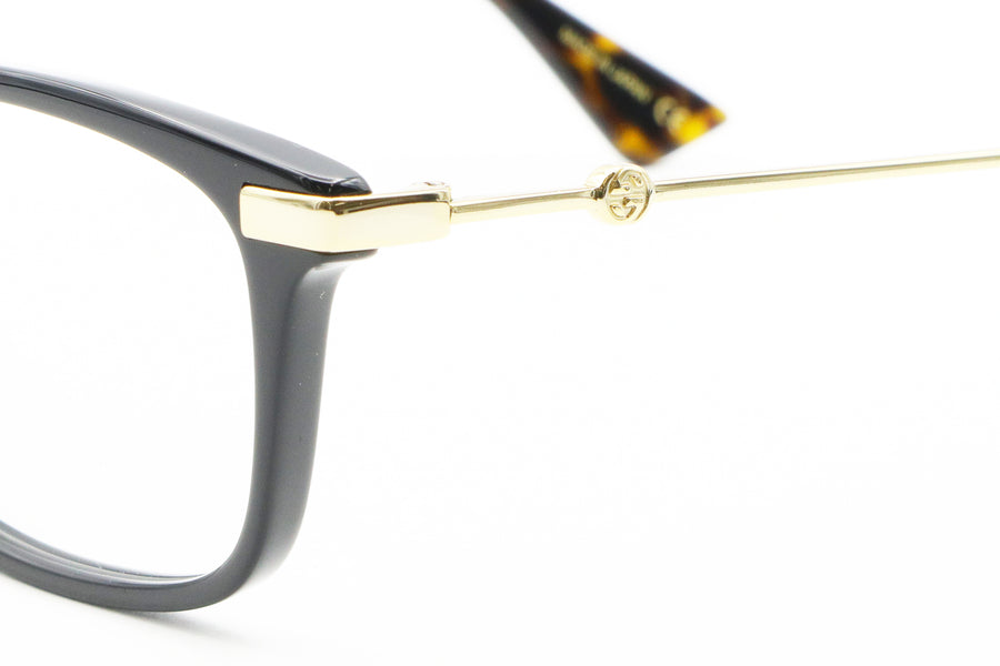 【鯖江製】GUCCI(グッチ) GG 0112OA-001ブラック/ゴールド(53)