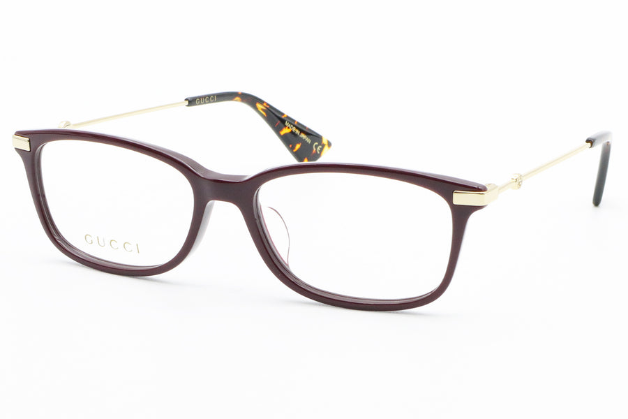 【鯖江製】GUCCI(グッチ) GG 0112OA-005ワイン/ゴールド(53)
