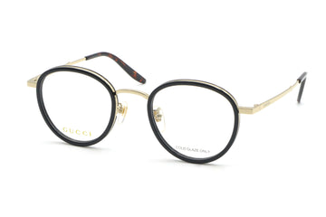 【鯖江製】GUCCI(グッチ) GG 1357OJ-001ブラック/ゴールド(48)