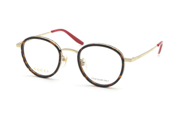 【鯖江製】GUCCI(グッチ) GG 1357OJ-004ブラウン/ゴールド(48)