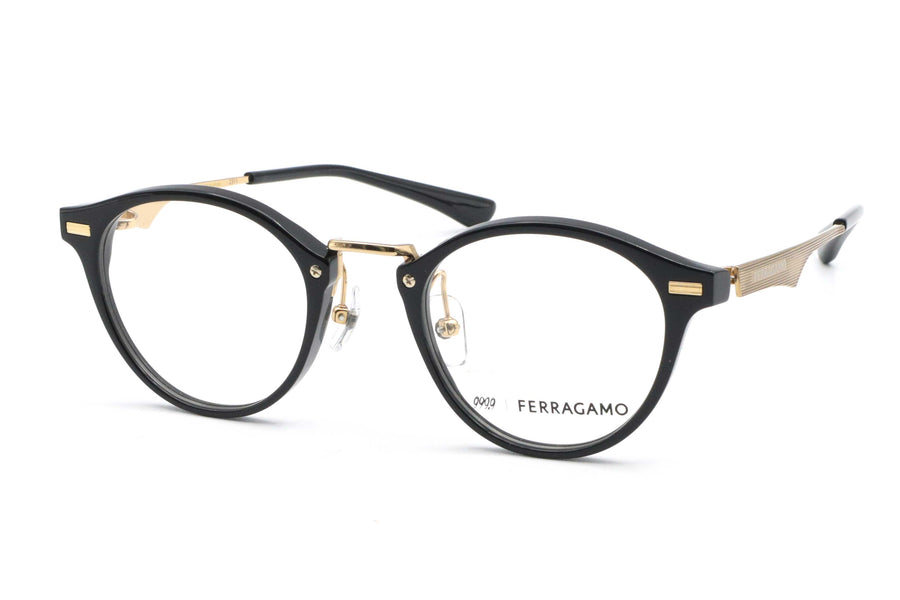 999.9×FERRAGAMO(フォーナインズ･フェラガモ) SF 9019-001ブラック/ゴールド(47)