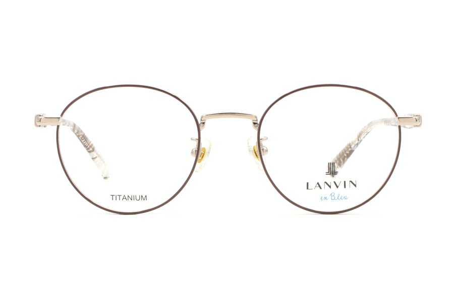 LANVIN en Bleu(ランバンオンブルー) VLB 025J-0K1Bブラウン/ベージュゴールド(49)