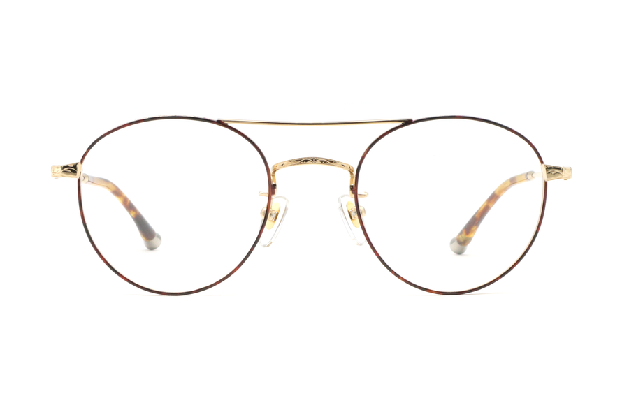 【鯖江製】越前國甚六作(ジンロクサク) JN 066-5ブラウン/ゴールド(49)