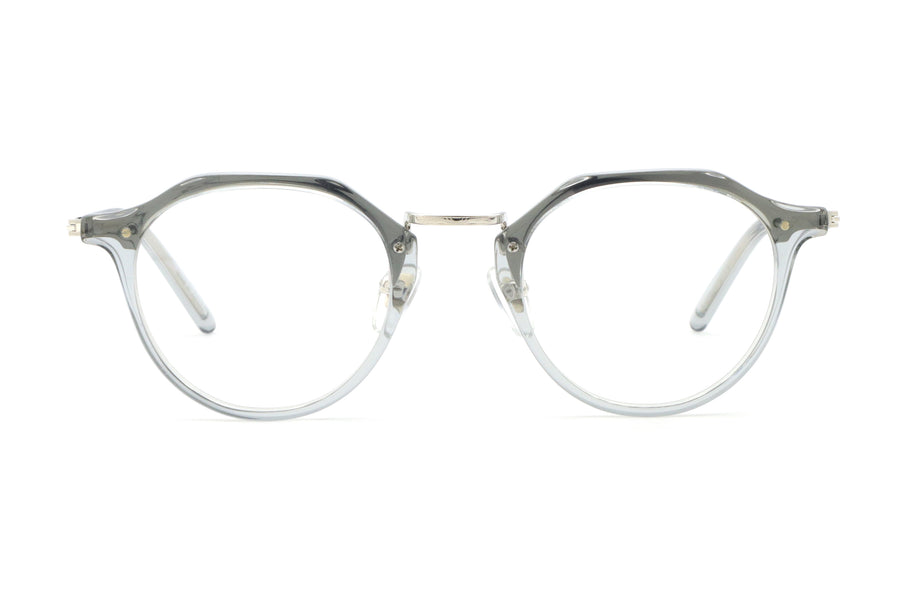 【鯖江製】越前國甚六作(ジンロクサク) EZ 038-3クリアグレー(46)