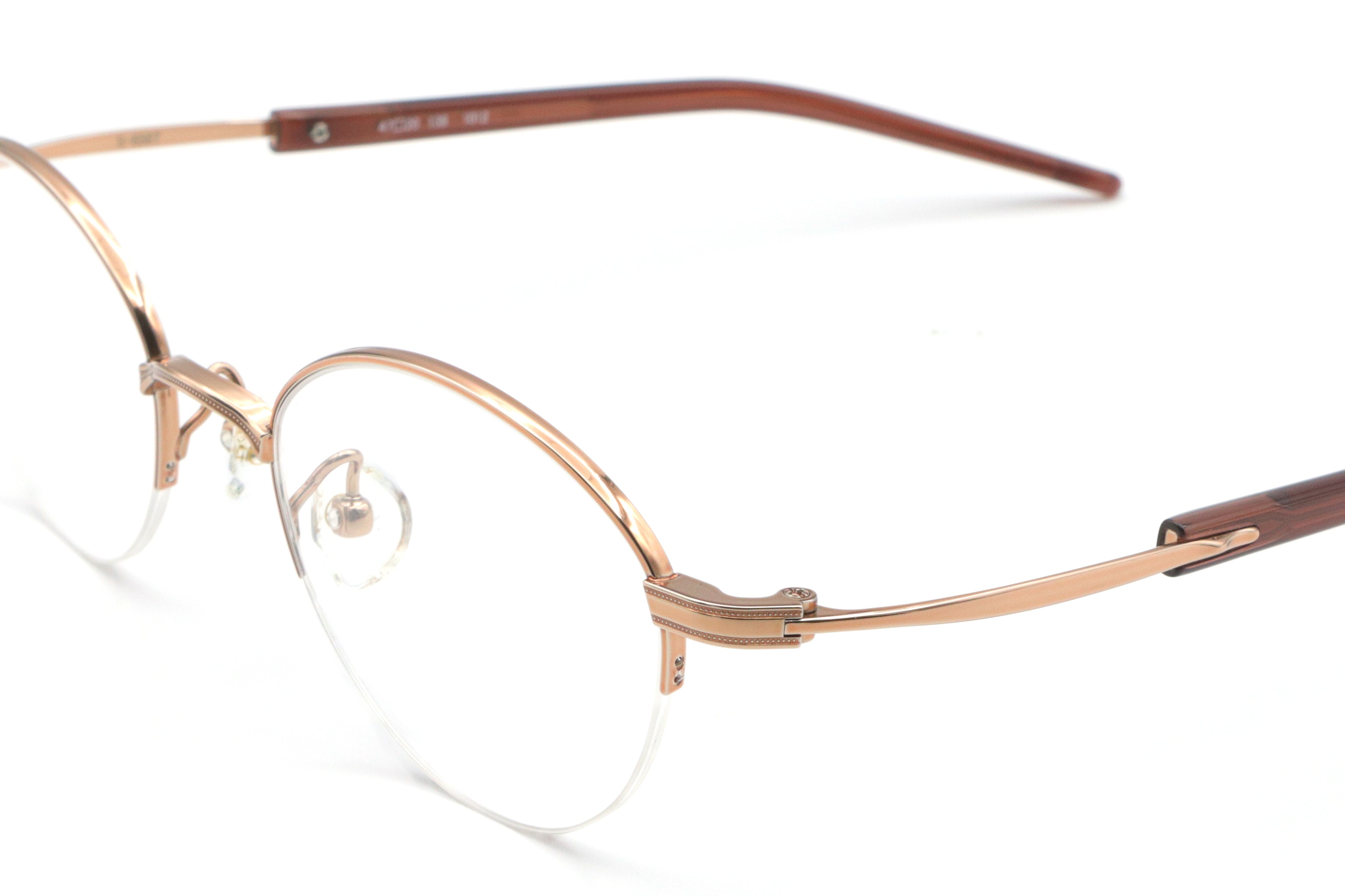 999.9(フォーナインズ) S-658T-1012ローズゴールド/レッドブラウン(47