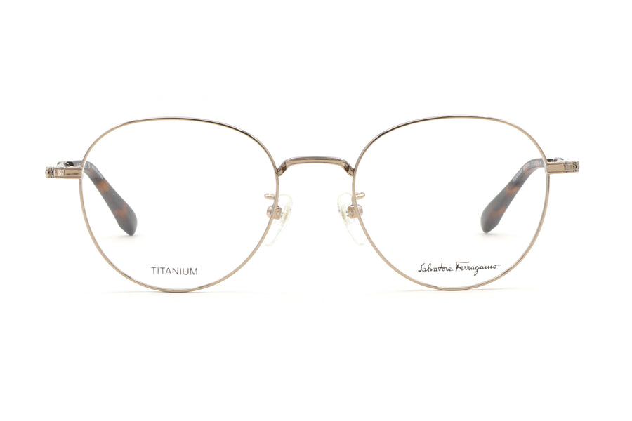 【鯖江製】Ferragamo(フェラガモ) SF 2550A-717ゴールド(51)