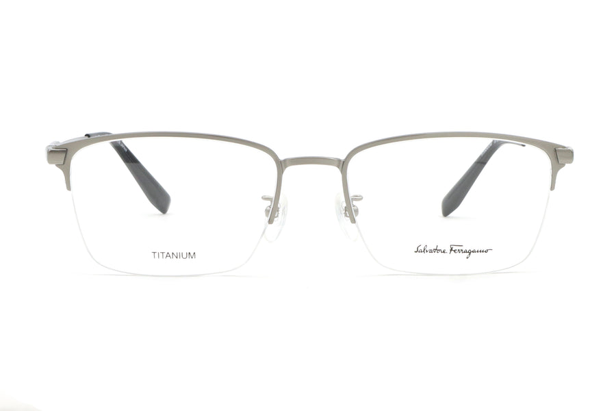 【鯖江製】Ferragamo(フェラガモ) SF 2562A-050ライトルテニウム(57)