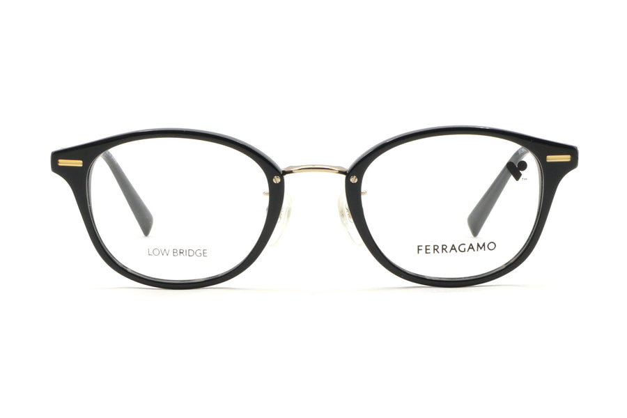 【鯖江製】Ferragamo(フェラガモ) SF 2981LB-001ブラック/ゴールド(47)