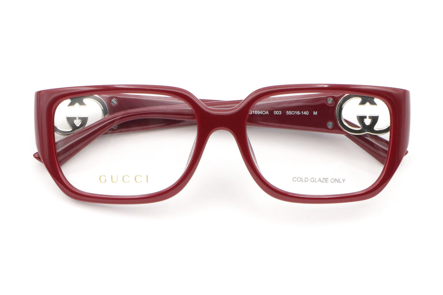 【鯖江製】GUCCI(グッチ) GG 1694OA-003バーガンディ(55)