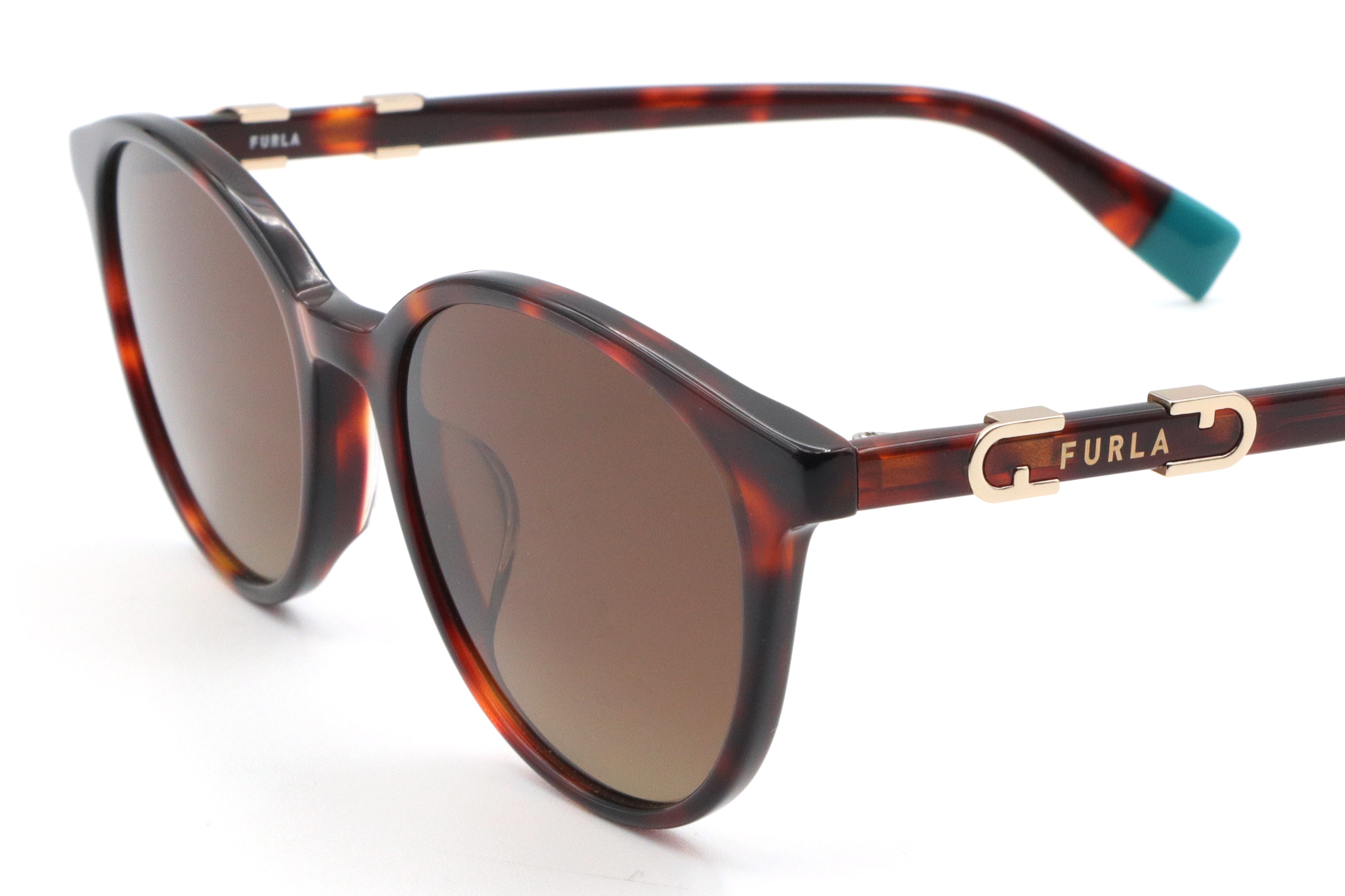 FURLA(フルラサングラス) SFU 850J-745Pシャイニーブラウンハバナ(51