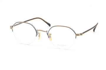 【鯖江製】iNtimite(アンティミテ) INE-1014-AGDBRアンティークゴールドブラウン(46)