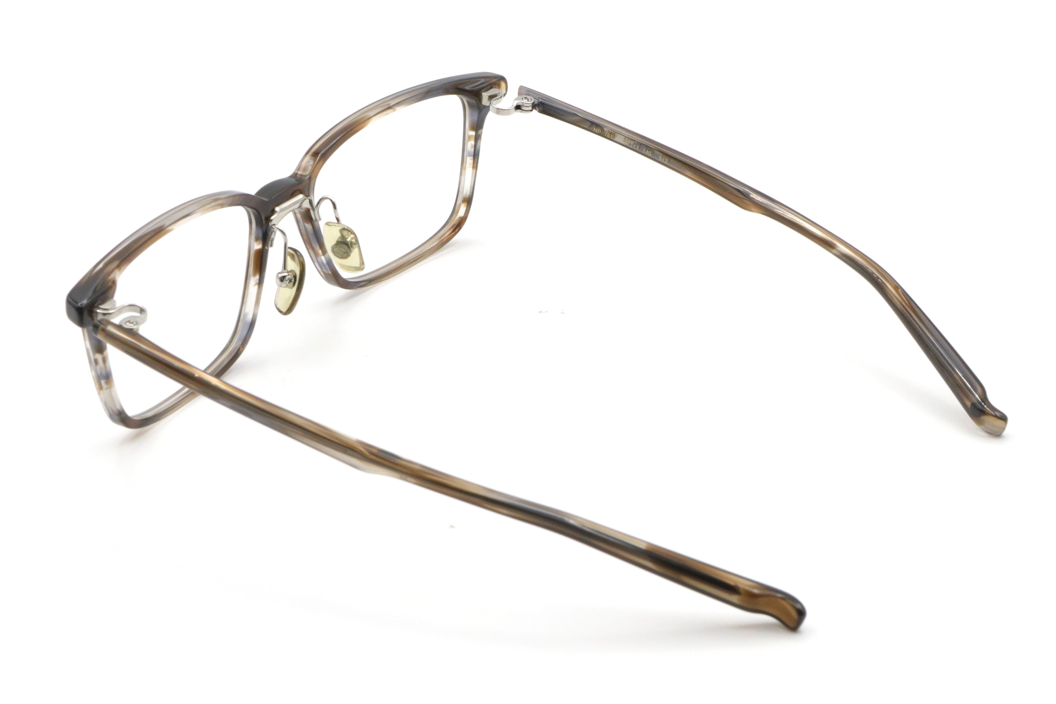 【極美品】999.9 フォーナインズ　ブラウン　べっ甲　 NP-65　スクエア 極美品】999.9 フォーナインズブラウンべっ甲 NP-65スクエア