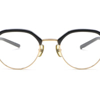 999.9 フォーナインズ メガネフレーム クリアブラック/ゴールド