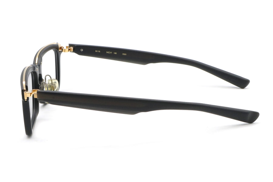 999.9(フォーナインズ) M-116-9101ブラックマット/ゴールド(54)