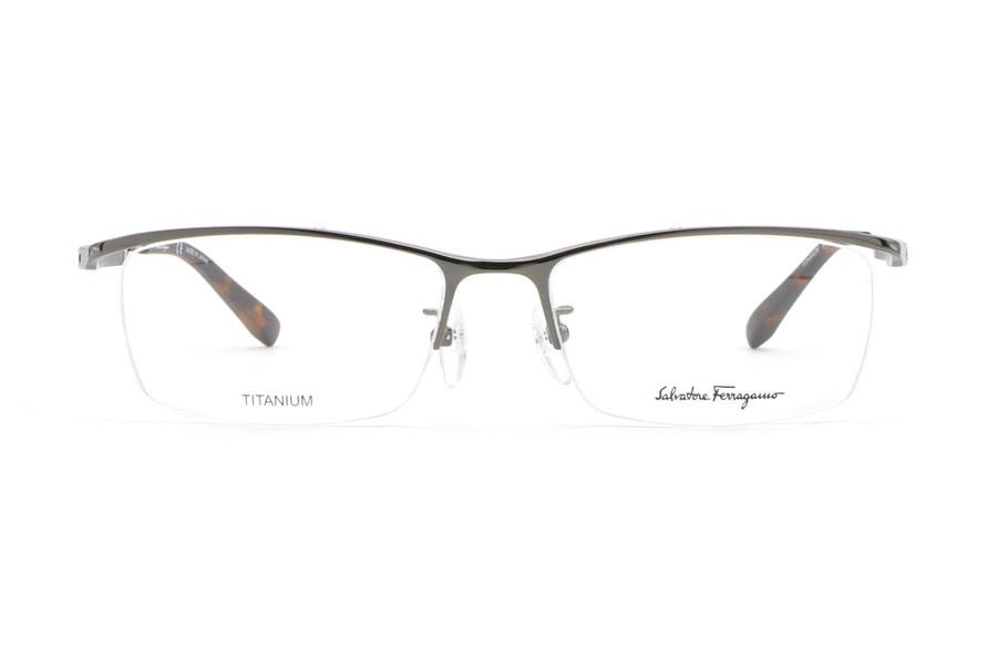 【鯖江製】Ferragamo(フェラガモ) SF 2548A-015グレー(55)