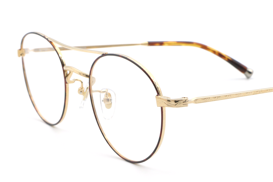 【鯖江製】越前國甚六作(ジンロクサク) JN 066-5ブラウン/ゴールド(49)