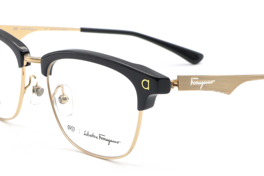 999.9×FERRAGAMO(フォーナインズ･フェラガモ) SF 9004-017ブラック/ゴールド(52)