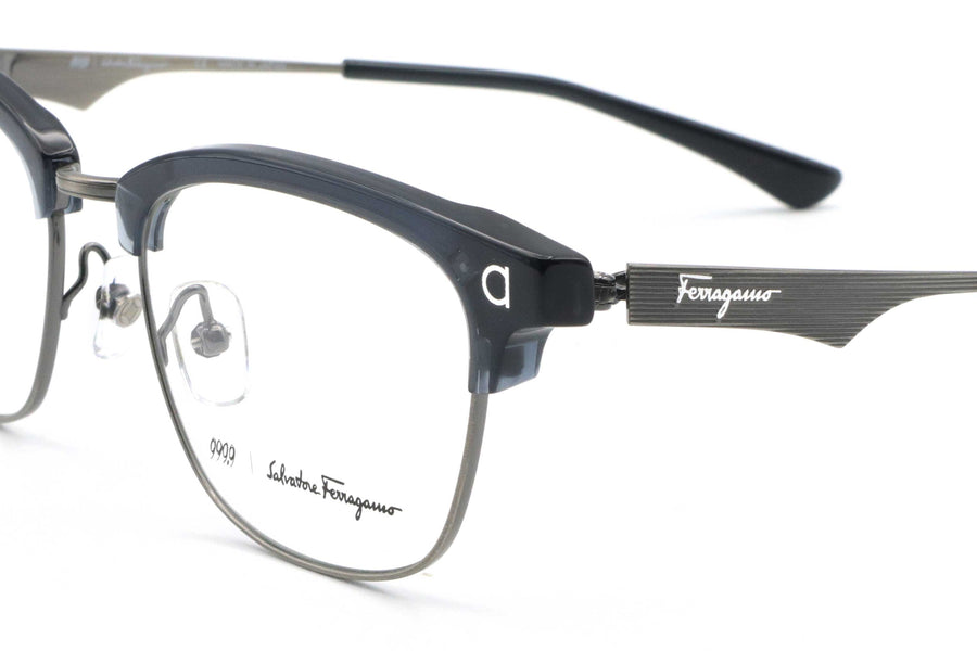 999.9×FERRAGAMO(フォーナインズ･フェラガモ) SF 9004-437ブルー/グレー(52)