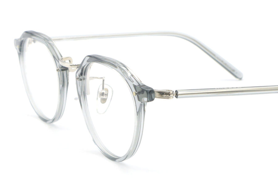 【鯖江製】越前國甚六作(ジンロクサク) EZ 038-3クリアグレー(46)