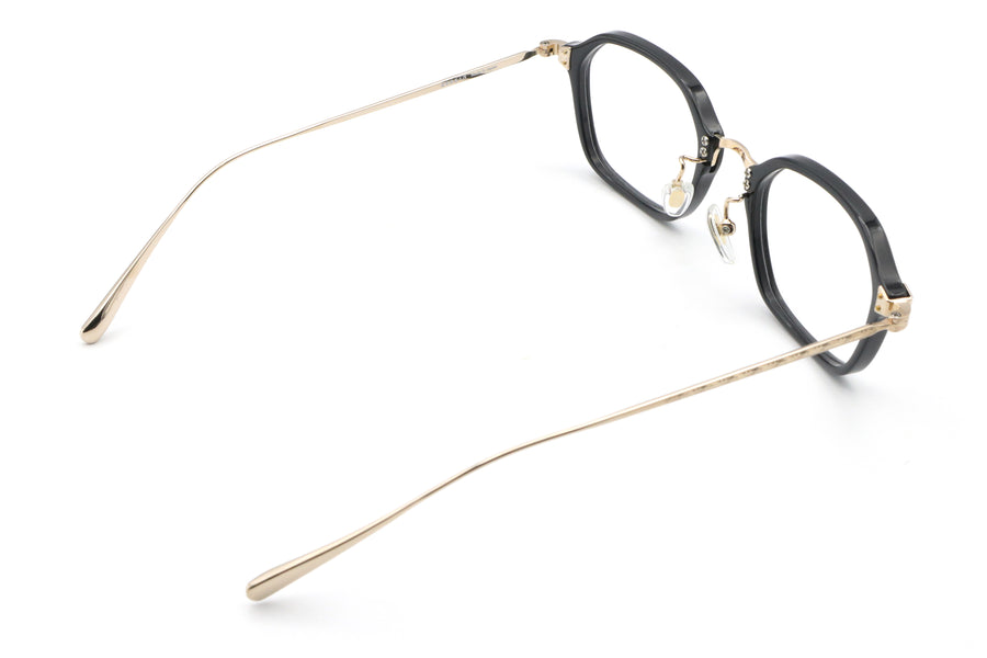 【鯖江製】越前國甚六作(ジンロクサク) JN 078-1ブラック/ゴールド(50)