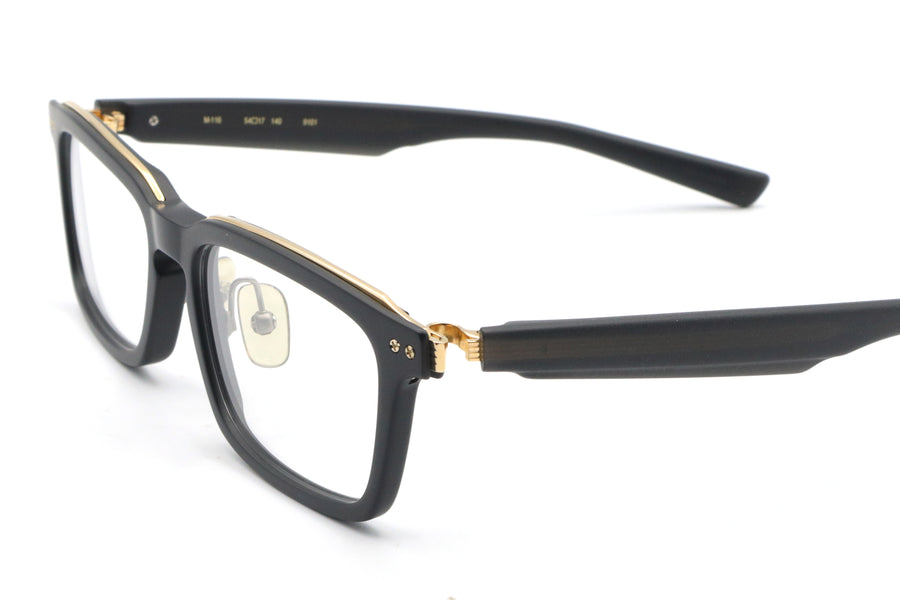 999.9(フォーナインズ) M-116-9101ブラックマット/ゴールド(54)