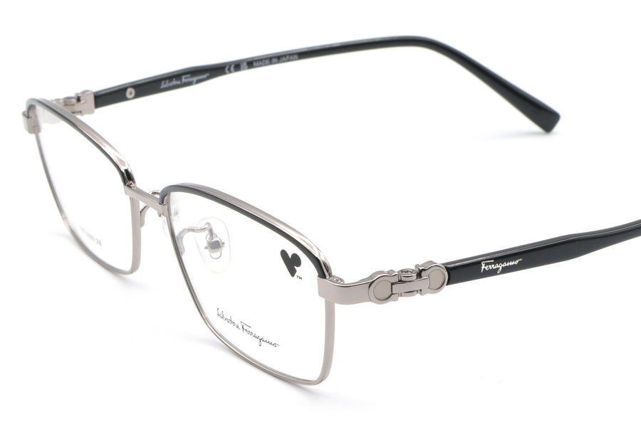 【鯖江製】Ferragamo(フェラガモ) SF 2545A-039ブラック/シルバー(54)