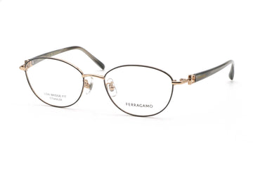 【鯖江製】FERRAGAMO(フェラガモ) SF 2580LBN-685ブラック/ローズゴールド(51)