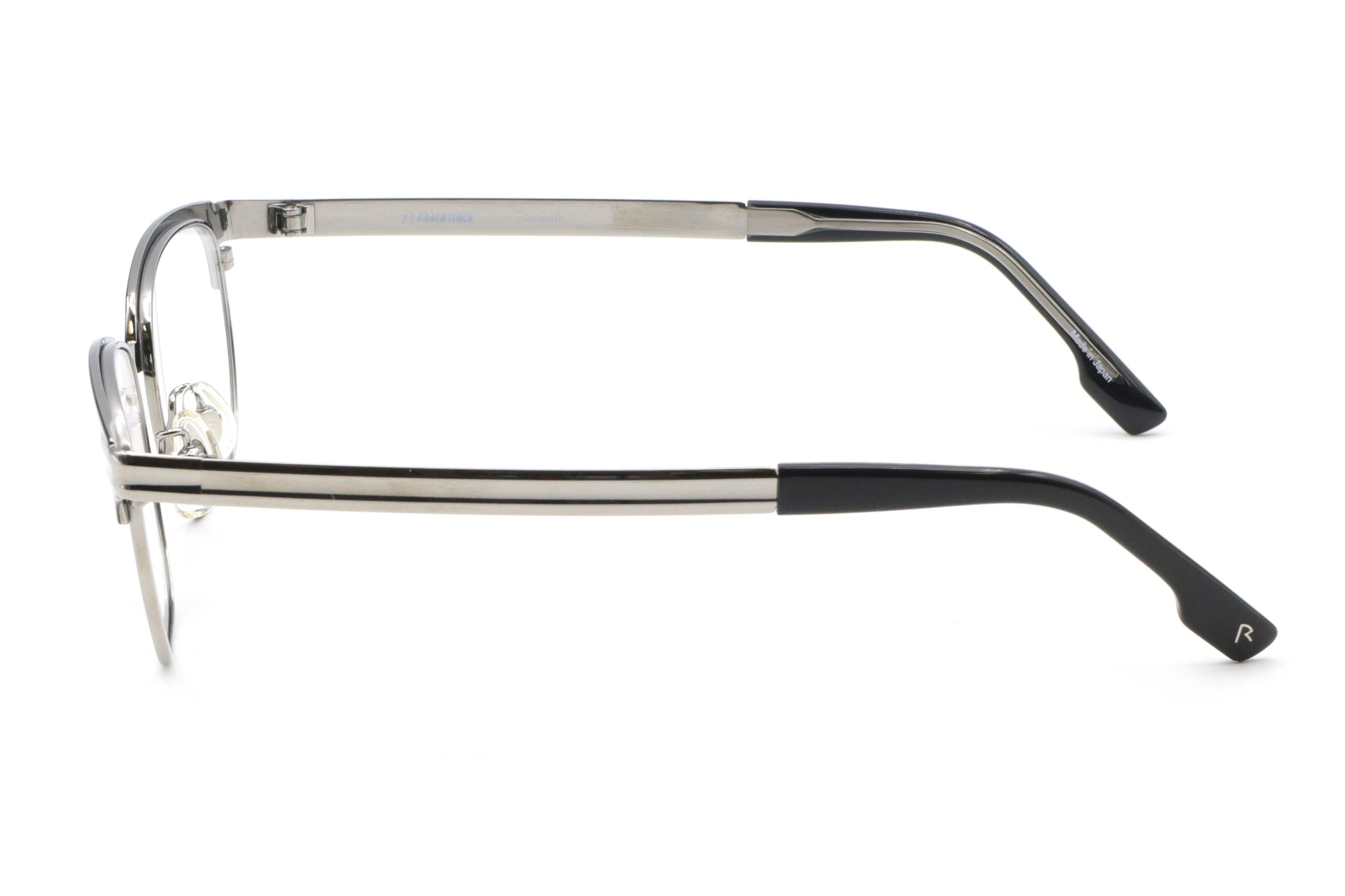 90s ヴィンテージ RODENSTOCK ライスパターン メガネ ツーブリッジ RODENSTOCK Heritage(ローデンストック) R 1002J-Bグレー/ダークグレー