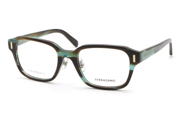 【鯖江製】FERRAGAMO(フェラガモ) SF 3020LB-315ブルーブラウン(53)