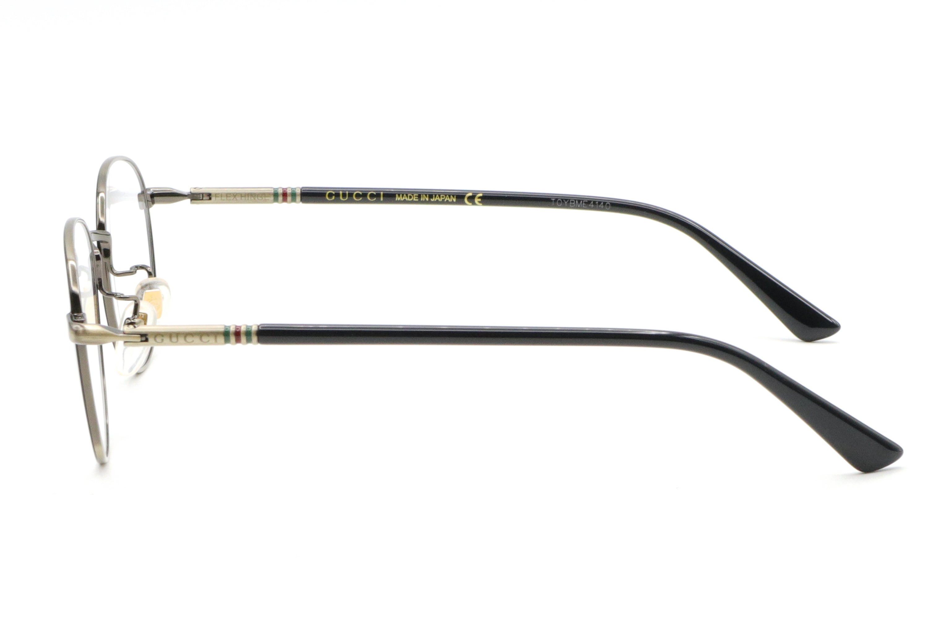 鯖江製】GUCCI(グッチ) GG 1128OJ-001ブラック/アンティークゴールド