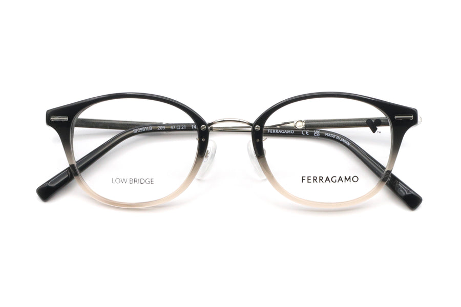 【鯖江製】FERRAGAMO(フェラガモ) SF 2981LB-209ダークブラウングラディエント(47)