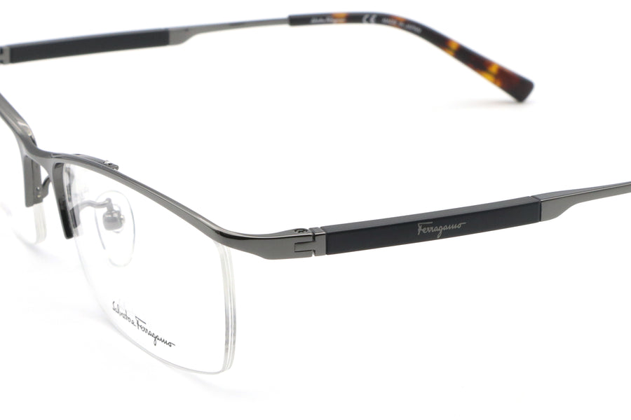【鯖江製】Ferragamo(フェラガモ) SF 2548A-015グレー(55)