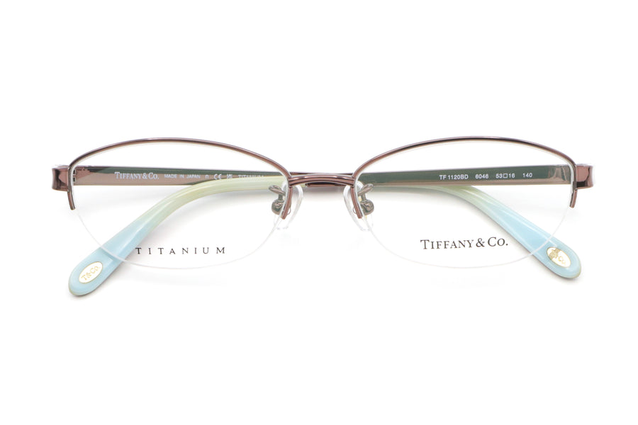 【鯖江製】TIFFANY(ティファニー) OTF 1120BD-6046ブラウン(53)