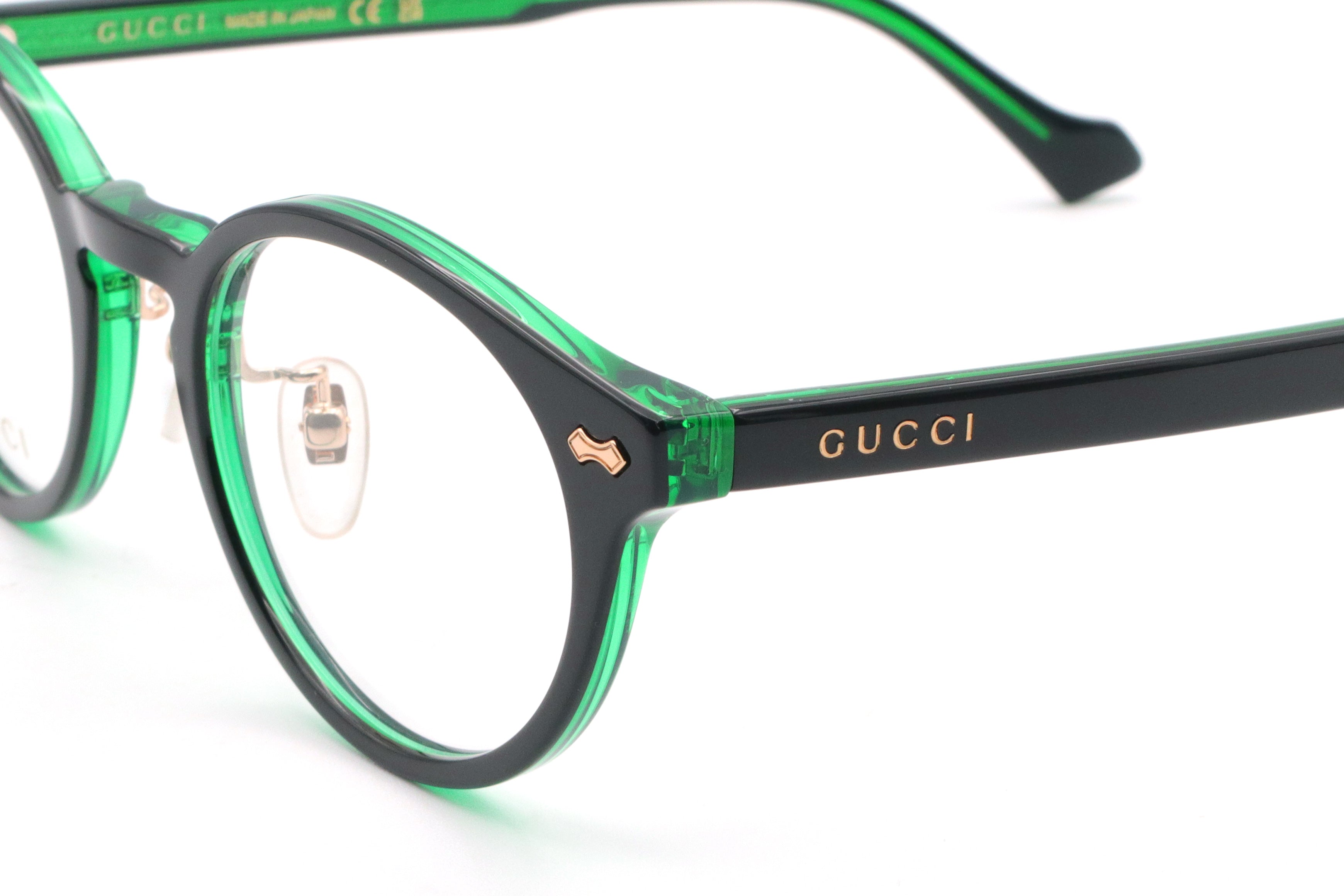 【鯖江製】GUCCI(グッチ) GG 1127OJ-003ブラック/グリーン(49)