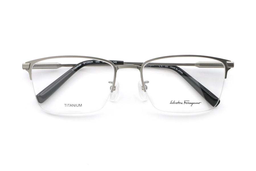 【鯖江製】Ferragamo(フェラガモ) SF 2562A-050ライトルテニウム(57)